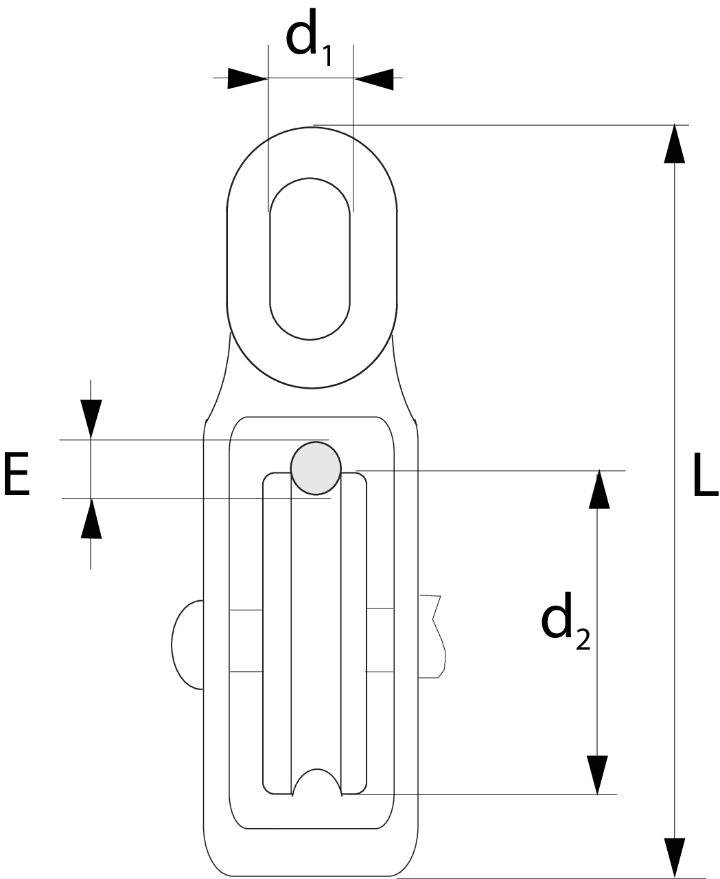 Sheave block, singlespindled, doublespindled Certex Latvija